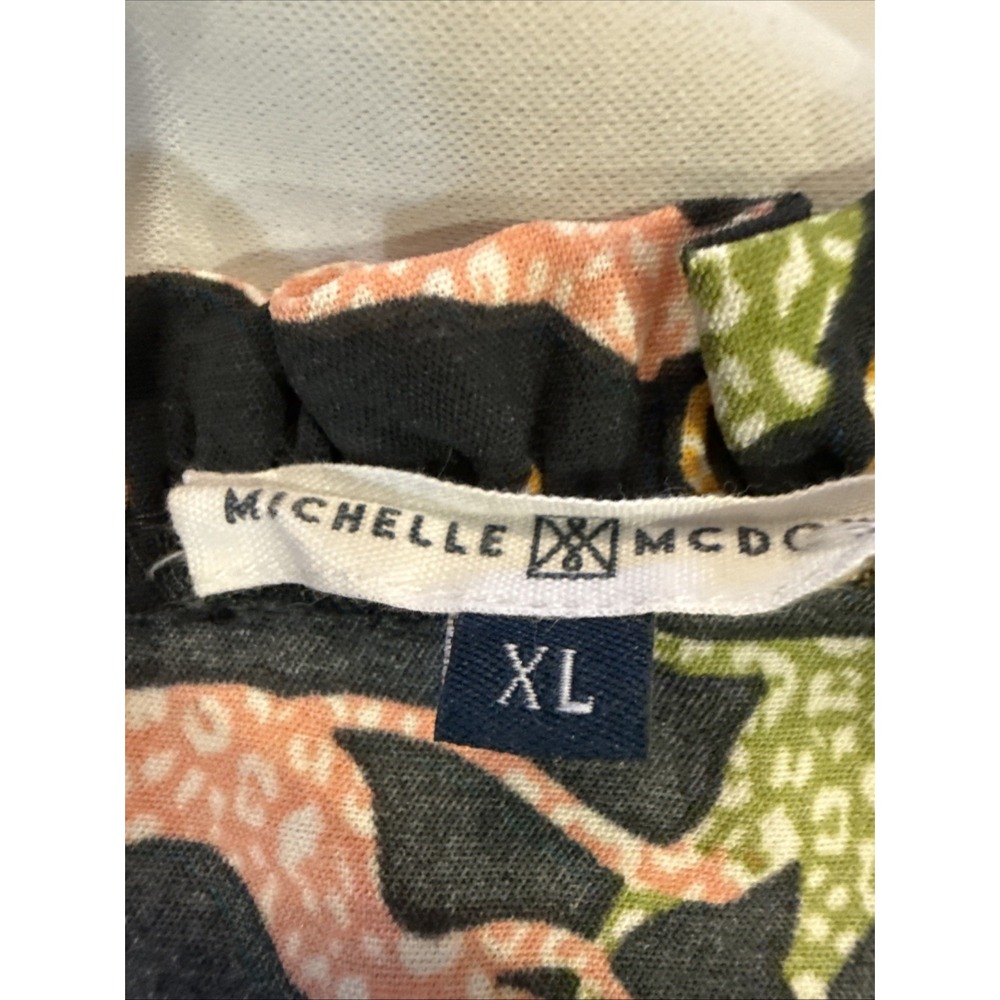 Michelle McDowell Colorful Leopards Print Shift Dress Womens Size XL Knee Length - Picture 6 of 9